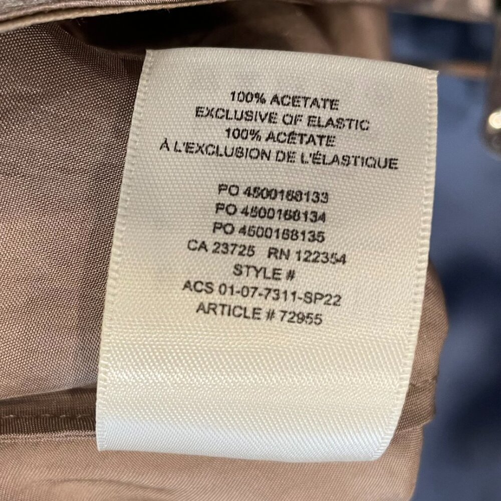New Aritzia Satin Midi Slip Skirt Grey Taupe 2, XS - Picture 7 of 8